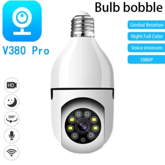 V380 Pro Smart Camera – Ampoule Camera Surveillance WiFi 360° 1080P